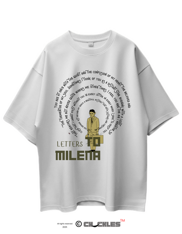 Oversized Kafka (Letters to Milena 2) Limited Edition Tee | Soft And Breathable 180 GSM