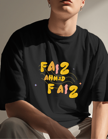 Black Faiz Unisex Life Tee | Soft and Breathable 180 GSM