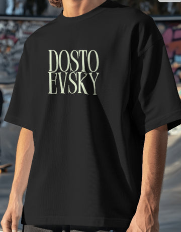 Oversized Dostoevsky Solid Limited Edition Tee | Soft And Breathable 180 GSM