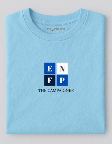 Classic ENFP Campaigner Typography Tee | Soft And Breathable 180 GSM