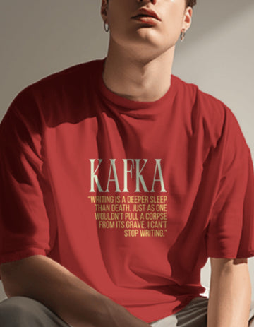 Oversized Kafka (On Writing) Limited Edition Tee | Soft And Breathable 180 GSM