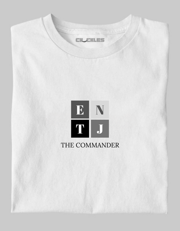 Classic ENTJ Commander Typography Tee | Soft And Breathable 180 GSM