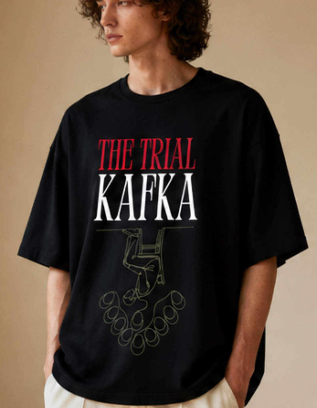 Kafka The Trial Premium Oversized Tee | Soft And Breathable Heavy Cotton