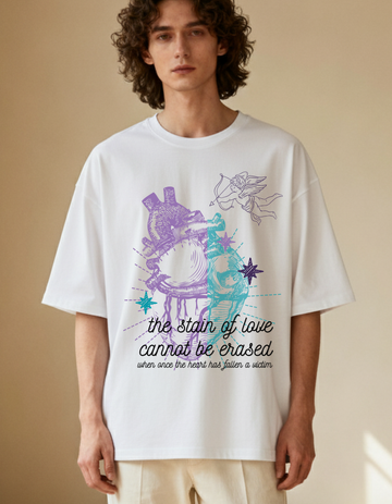 Stain of Love Heer Ranjha Premium Oversized Tee | Soft And Breathable Heavy Cotton 220 GSM