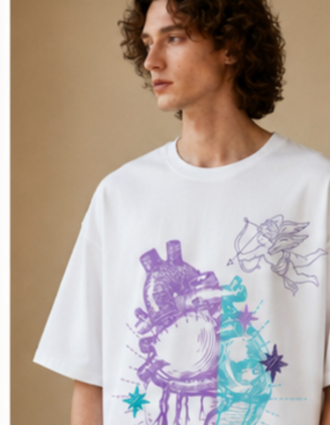 Stain of Love Heer Ranjha Premium Oversized Tee | Soft And Breathable Heavy Cotton 220 GSM