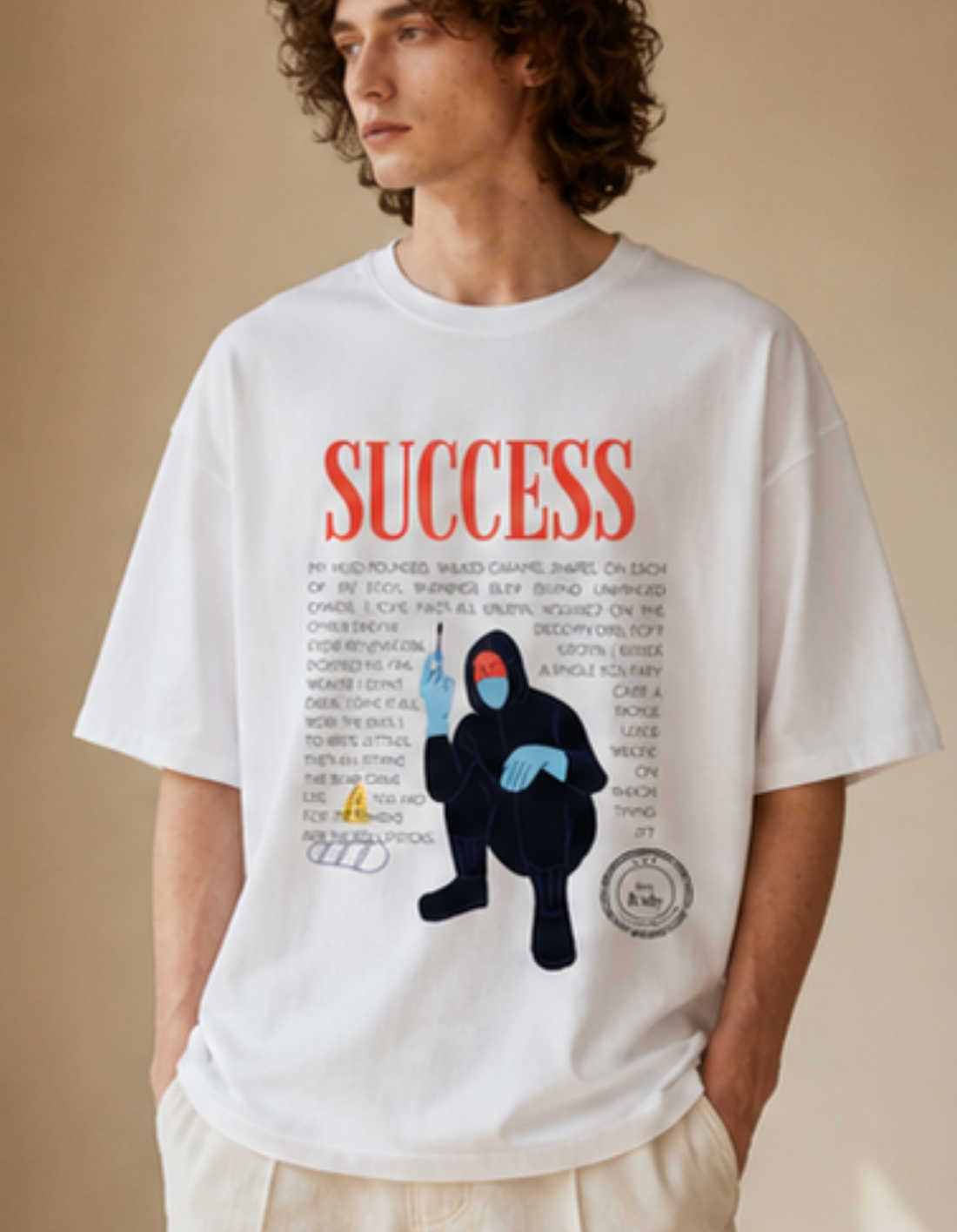 Success Premium Oversized Tee | Soft And Breathable Heavy Cotton 220 GSM