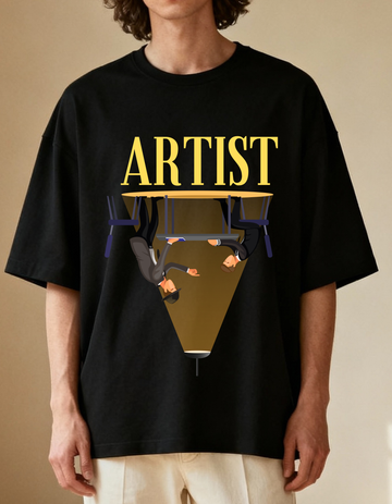 Artist in Spotlight Premium Oversized Tee | Soft And Breathable Heavy Cotton 220 GSM