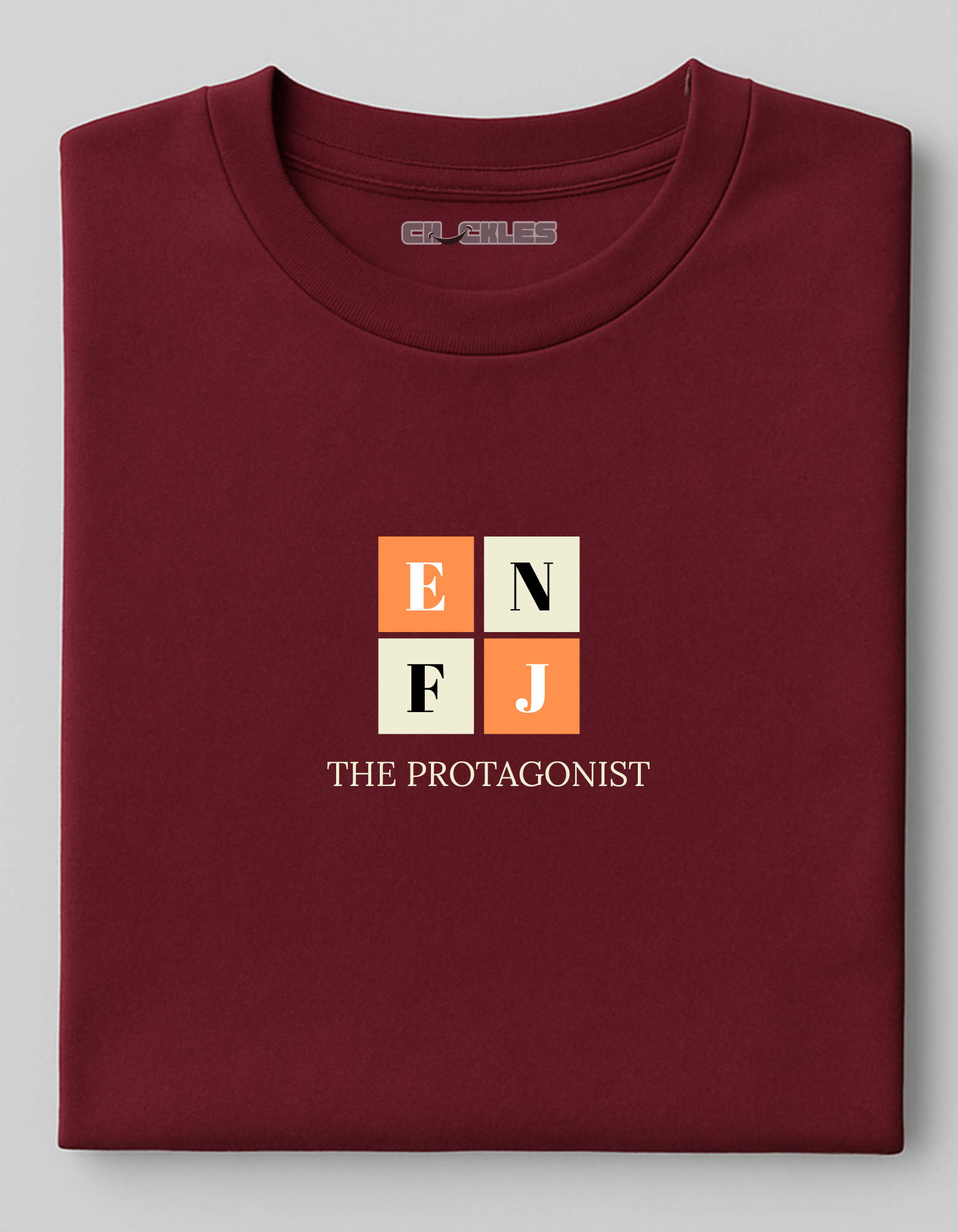 Classic ENFJ Protagonist Typography Tee | Soft And Breathable 180 GSM