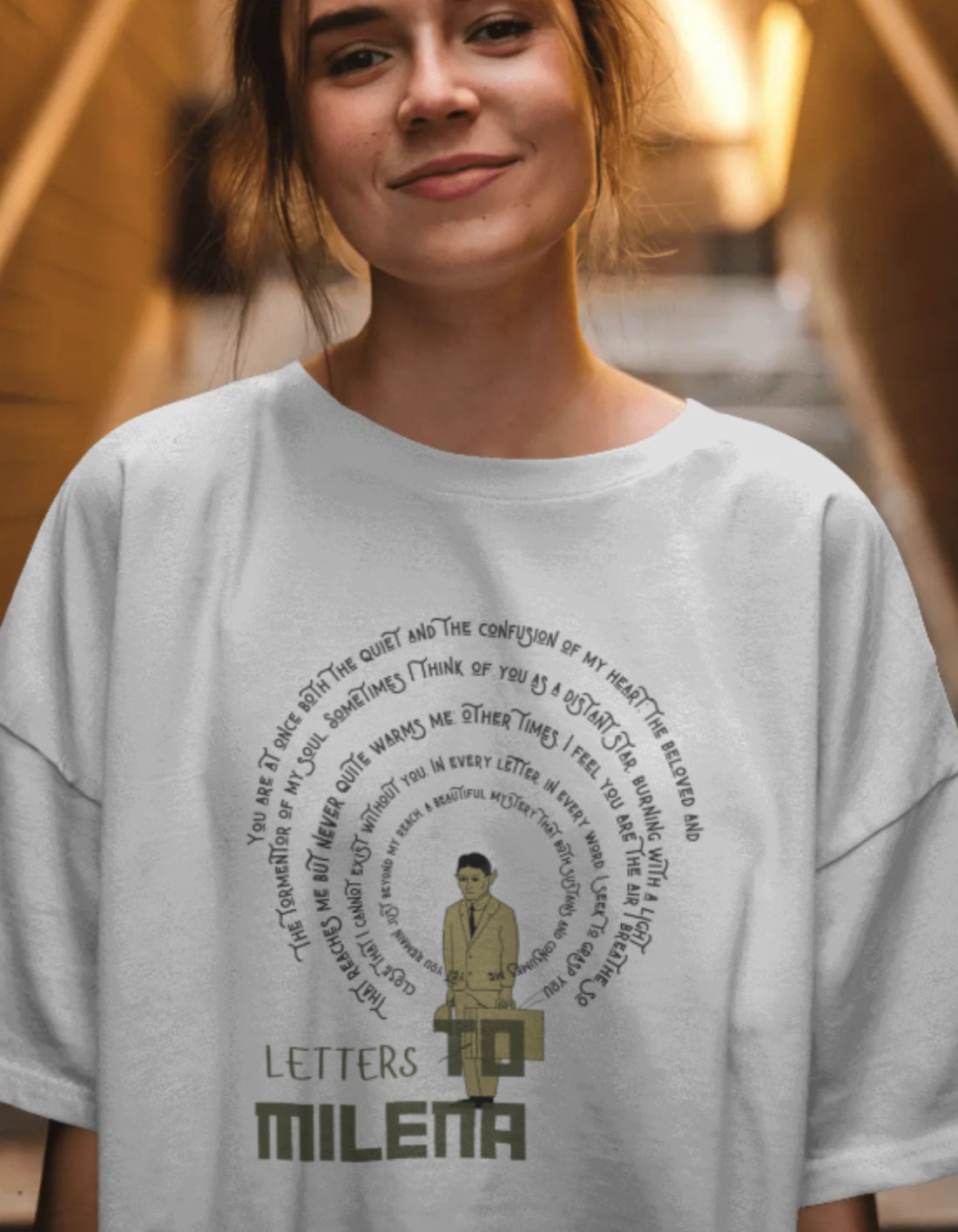 Oversized Kafka (Letters to Milena 2) Limited Edition Tee | Soft And Breathable 180 GSM