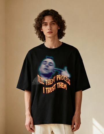 Trust The Process X Taxi Driver Premium Oversized Tee | Soft And Breathable Heavy Cotton 220 GSM