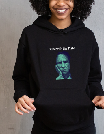 Jaun Eliya Vibe with the Tribe Limited Edition Black Hoodie | Soft & Breathable Pure Cotton