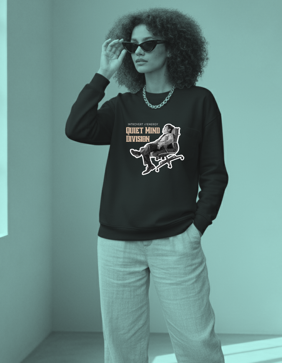 Introvert Energy Premium UNISEX Sweatshirt | Soft And Breathable Pure Cotton