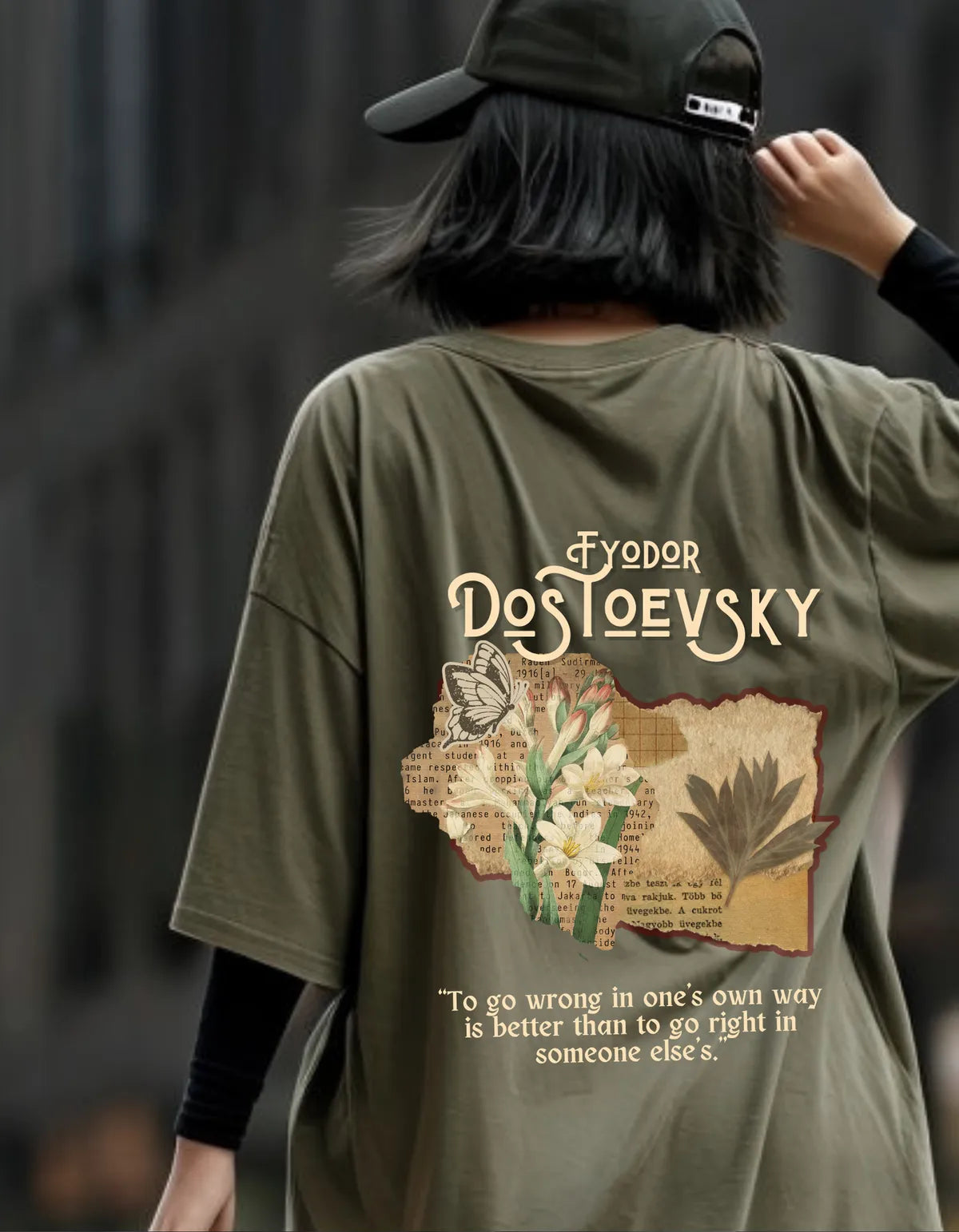Oversized Dostoevsky Limited Edition Tee | Soft and Breathable 180 GSM