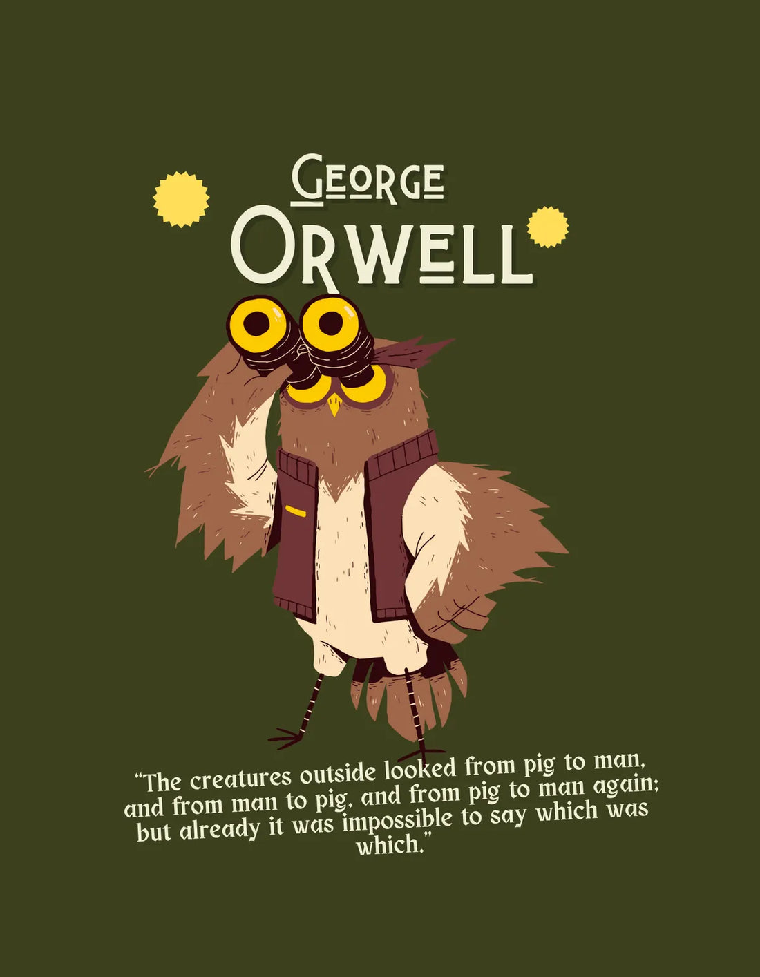 Oversized Orwell Limited Edition Tee | Soft and Breathable 180 GSM