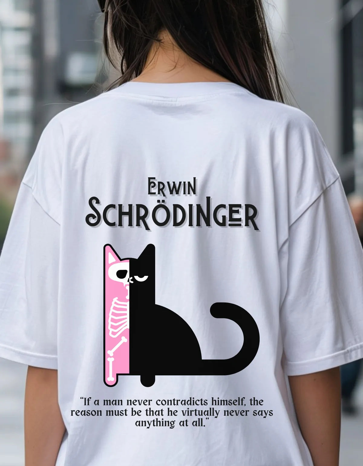 Oversized Schrodinger Limited Edition Tee | Soft and Breathable