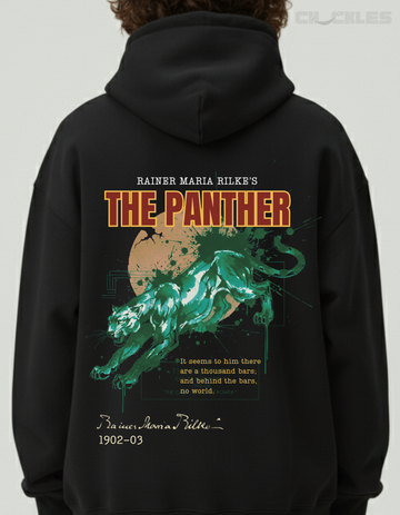 Rainer Maria Rilke The Panther Limited Edition Black Hoodie | Soft & Breathable Pure Cotton
