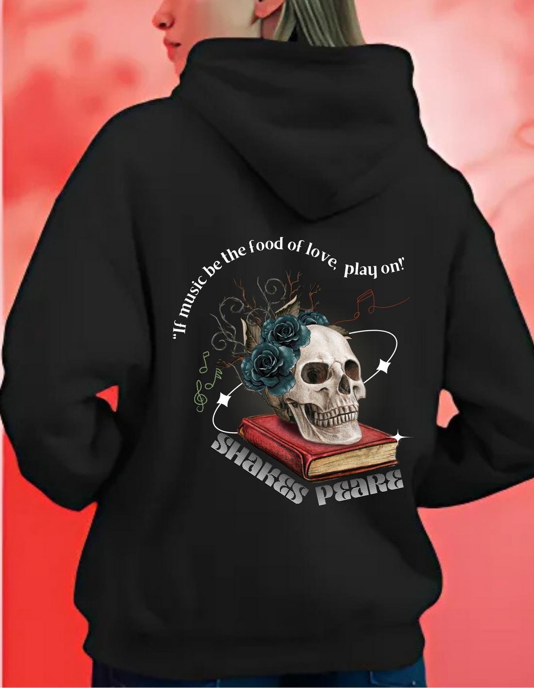 Black Shakespeare Play On Hoodie Limited Edition | Soft & Breathable Pure Cotton