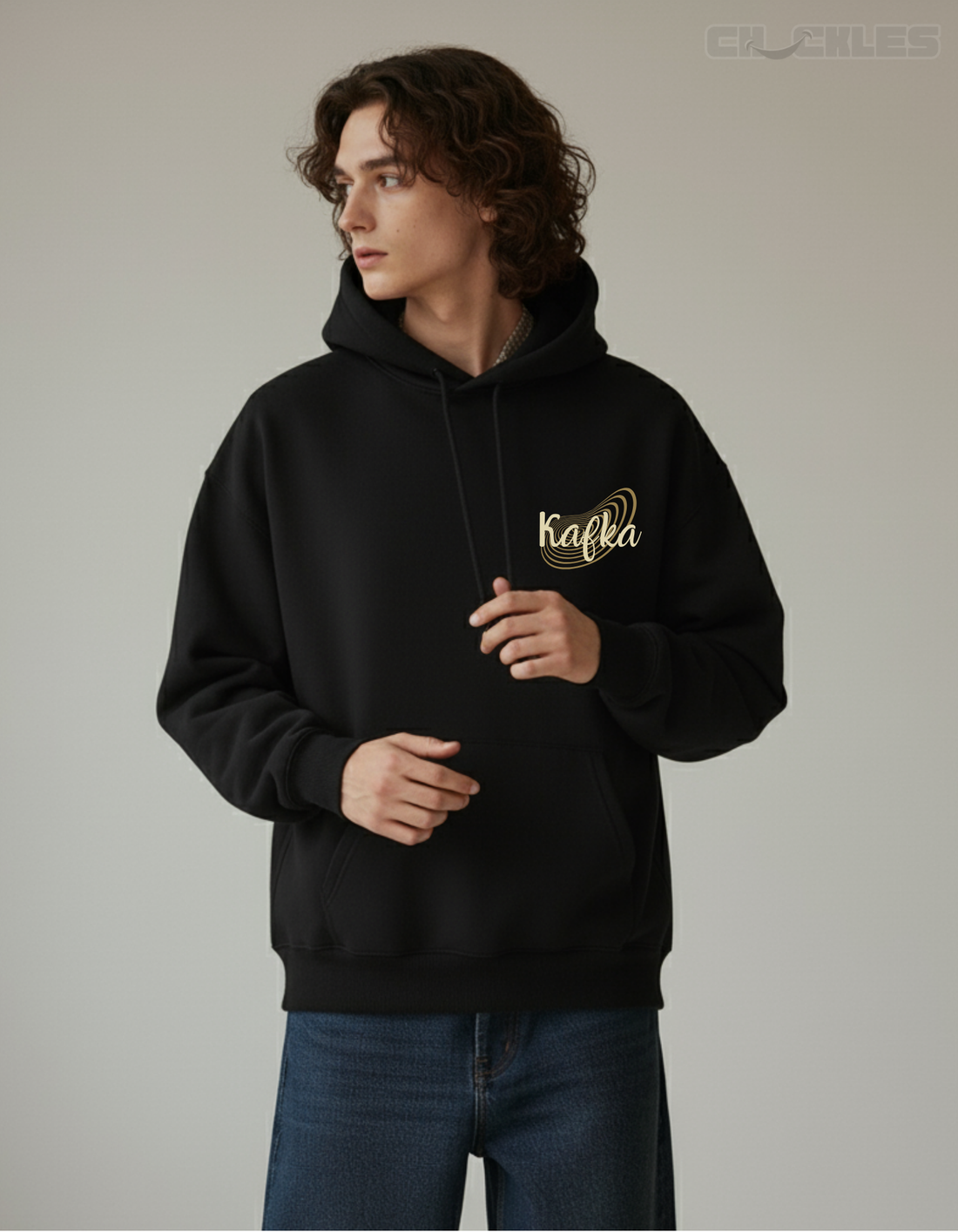 Kafka Letters to Milena Limited Edition Black Hoodie | Soft & Breathable Pure Cotton