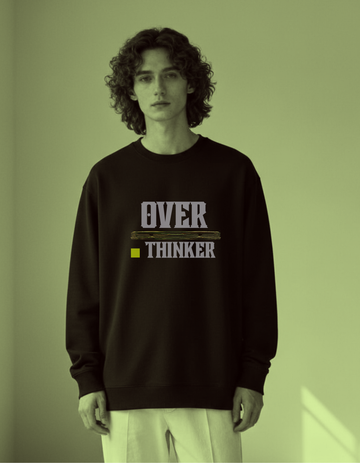 Over dot Thinker Premium UNISEX Sweatshirt | Soft And Breathable Pure Cotton