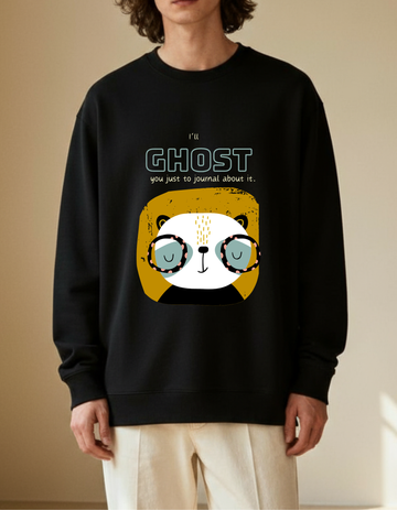 Ghosting Premium UNISEX Sweatshirt The Self Tee | Soft And Breathable Pure Cotton