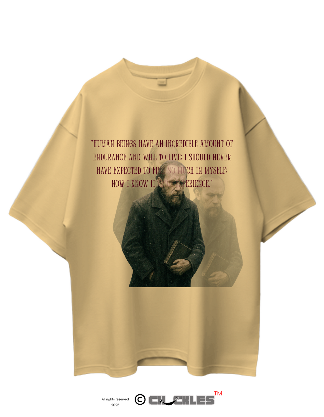 Oversized Dostoevsky Cinematic Limited Edition Tee | Soft And Breathable 180 GSM