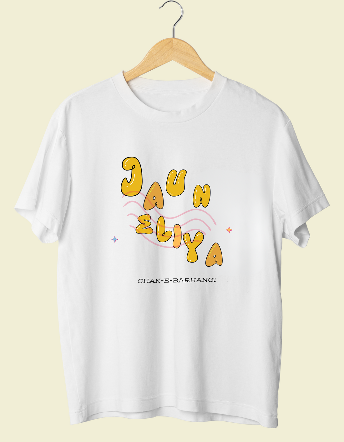 White Jaun Eliya Unisex Life Tee | Soft And Breathable 180 GSM