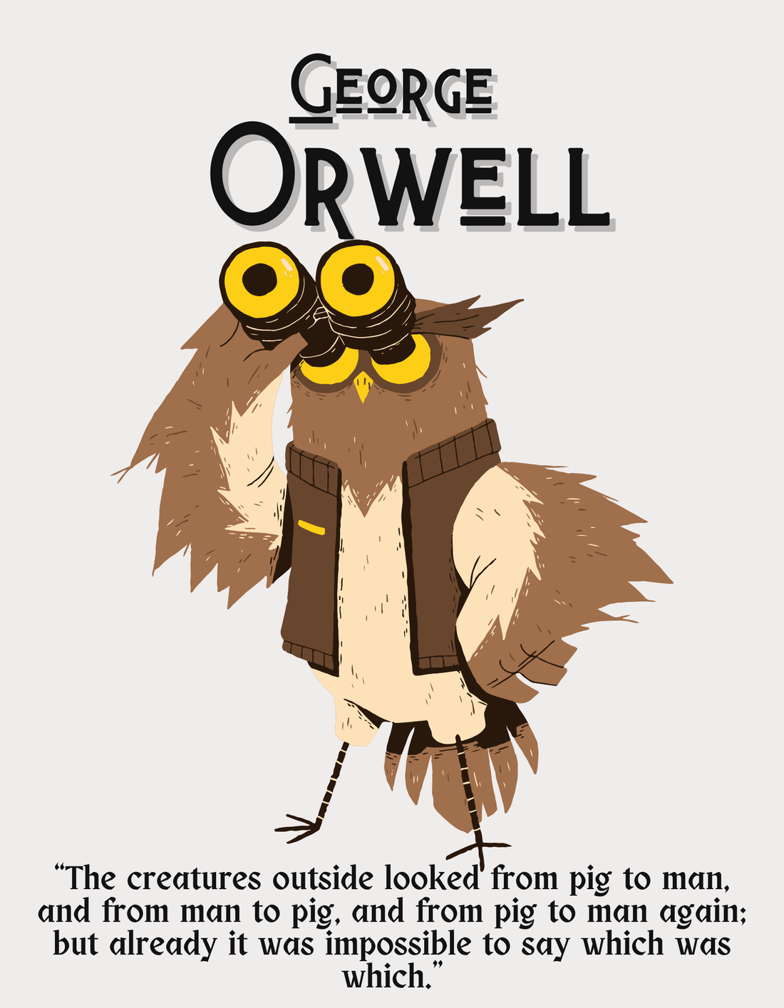 Oversized Orwell Limited Edition Tee | Soft and Breathable 180 GSM