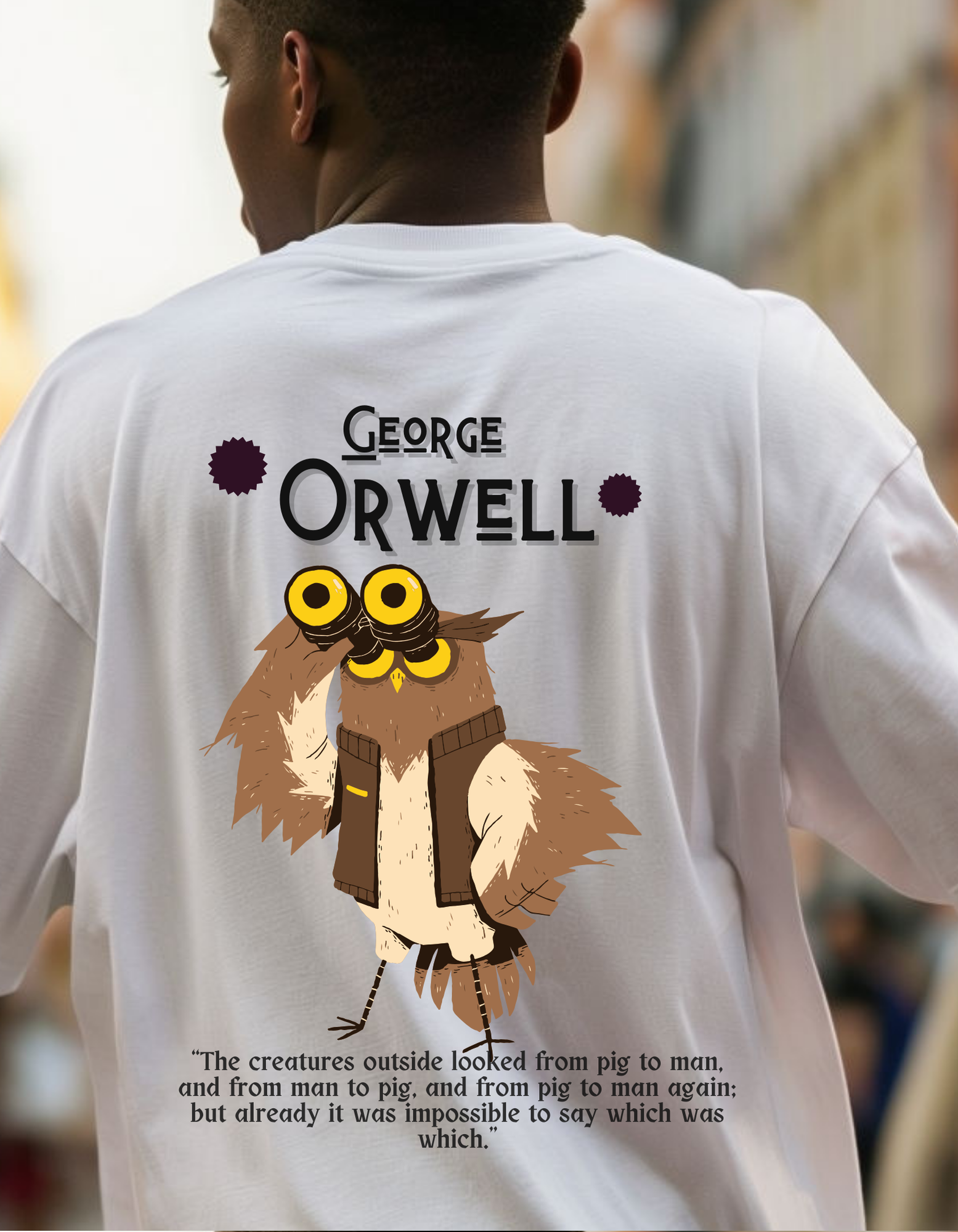 Oversized Orwell Limited Edition Tee | Soft and Breathable 180 GSM
