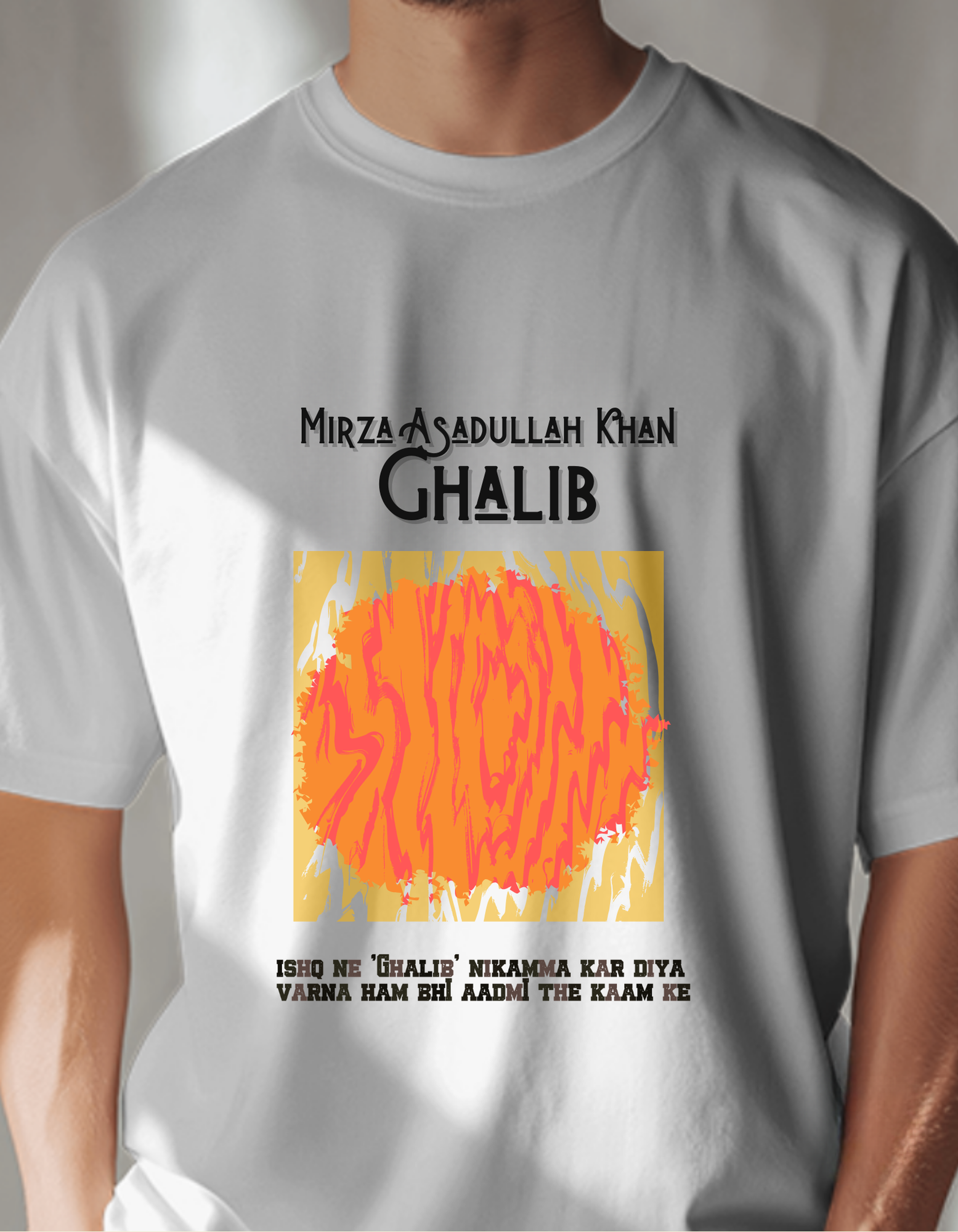 White Ghalib Unisex Graphic Tee | Soft And Breathable 180 GSM